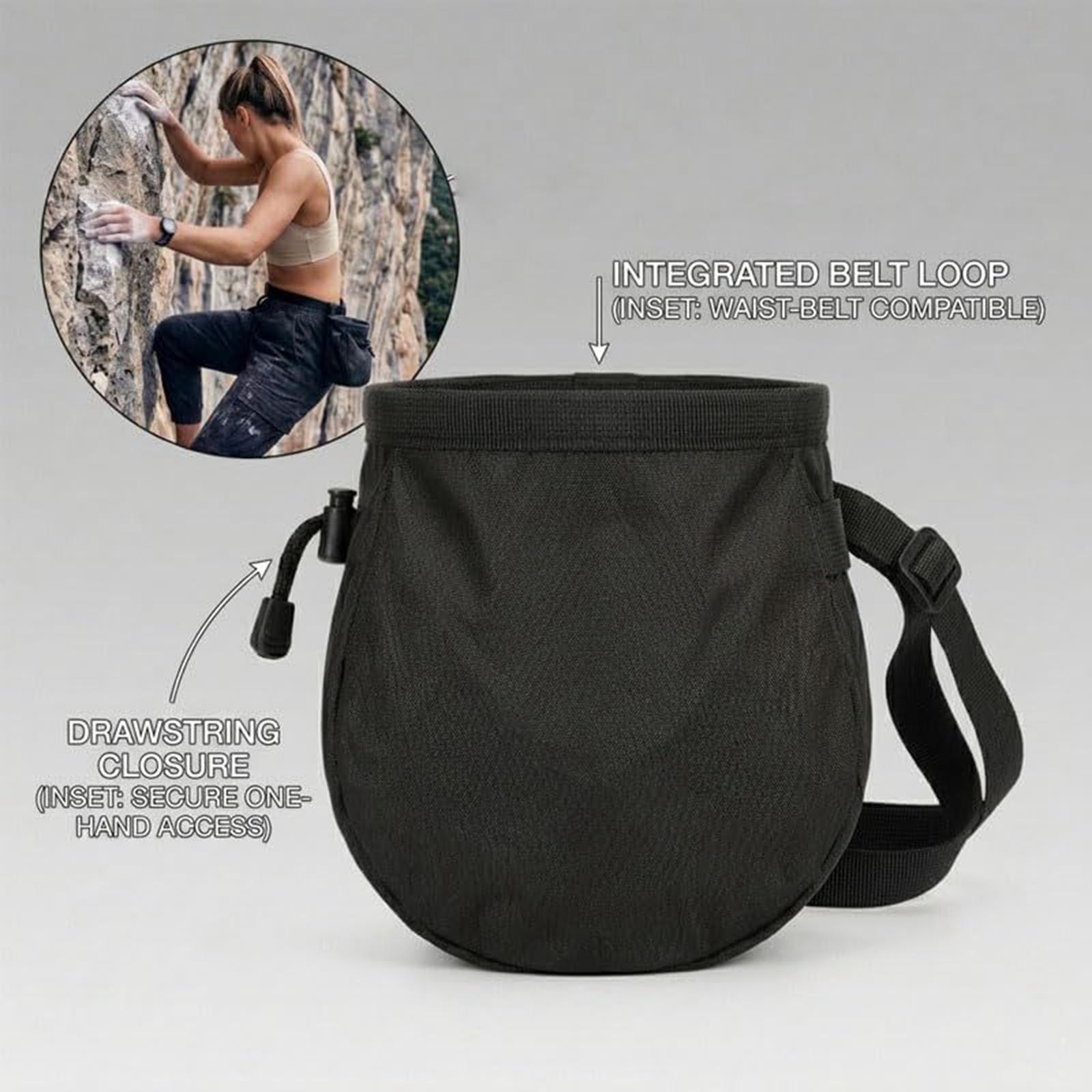 Harness Climbing Adjustable - Chalk Bag for Rock Climbing Adjustable