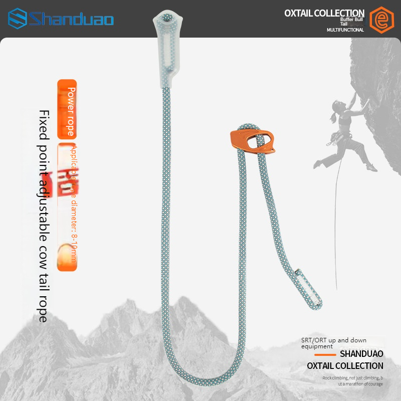 Rope Climbing Static - Rock climbing safety rope, static tail