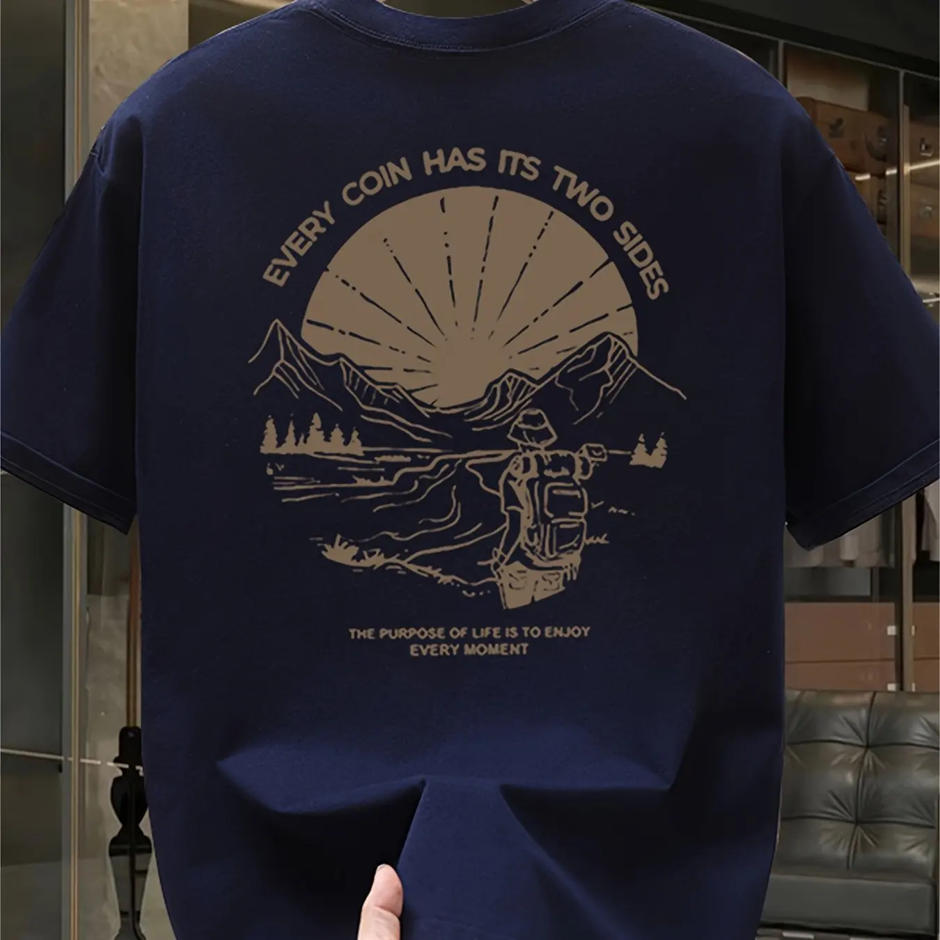 Vintage Mountain Hiking Graphi - огляд і ціна Outdoor Adventure Quotes Short