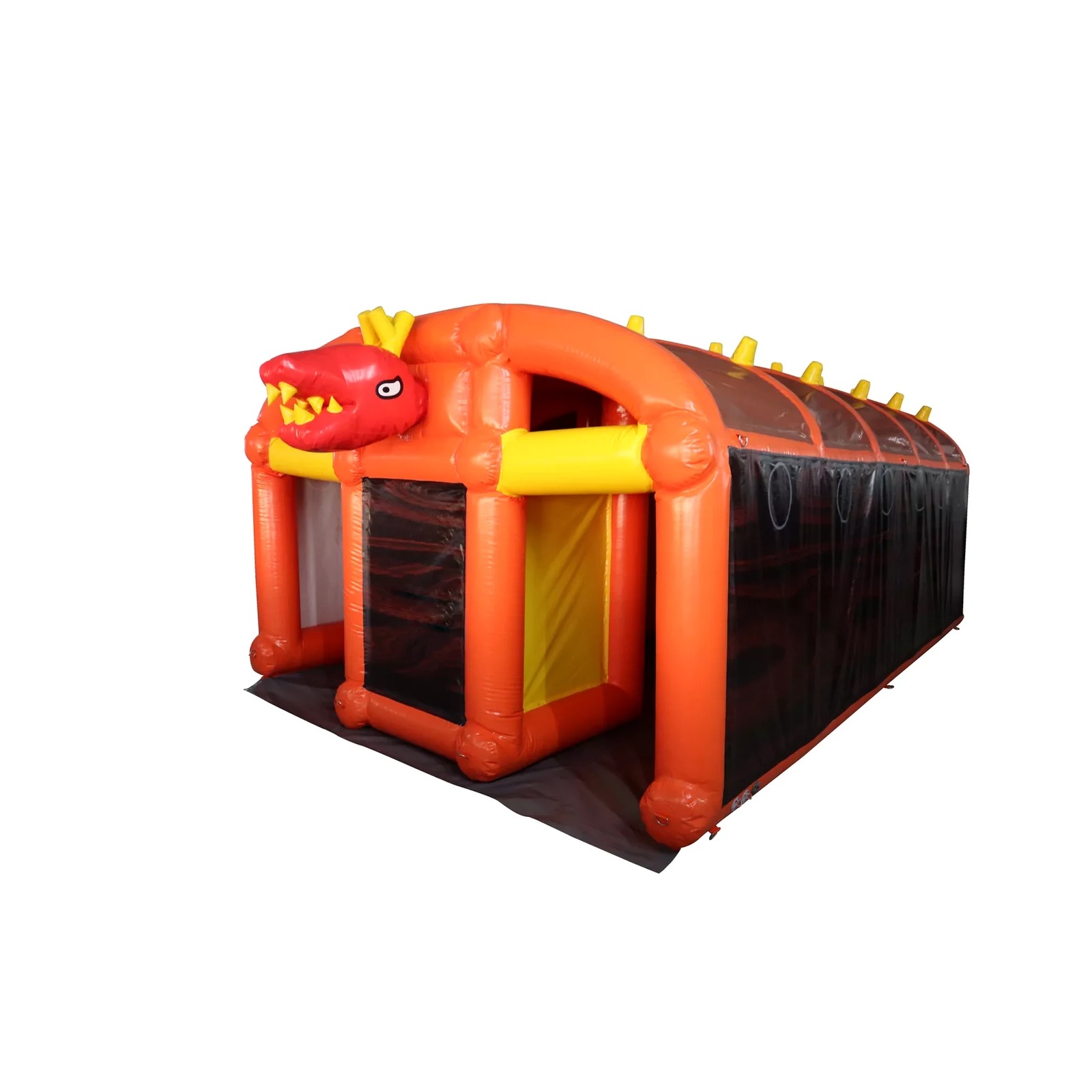 Large Orange Inflatable Maze 3 - огляд і ціна Outdoor Adventure Rentals
