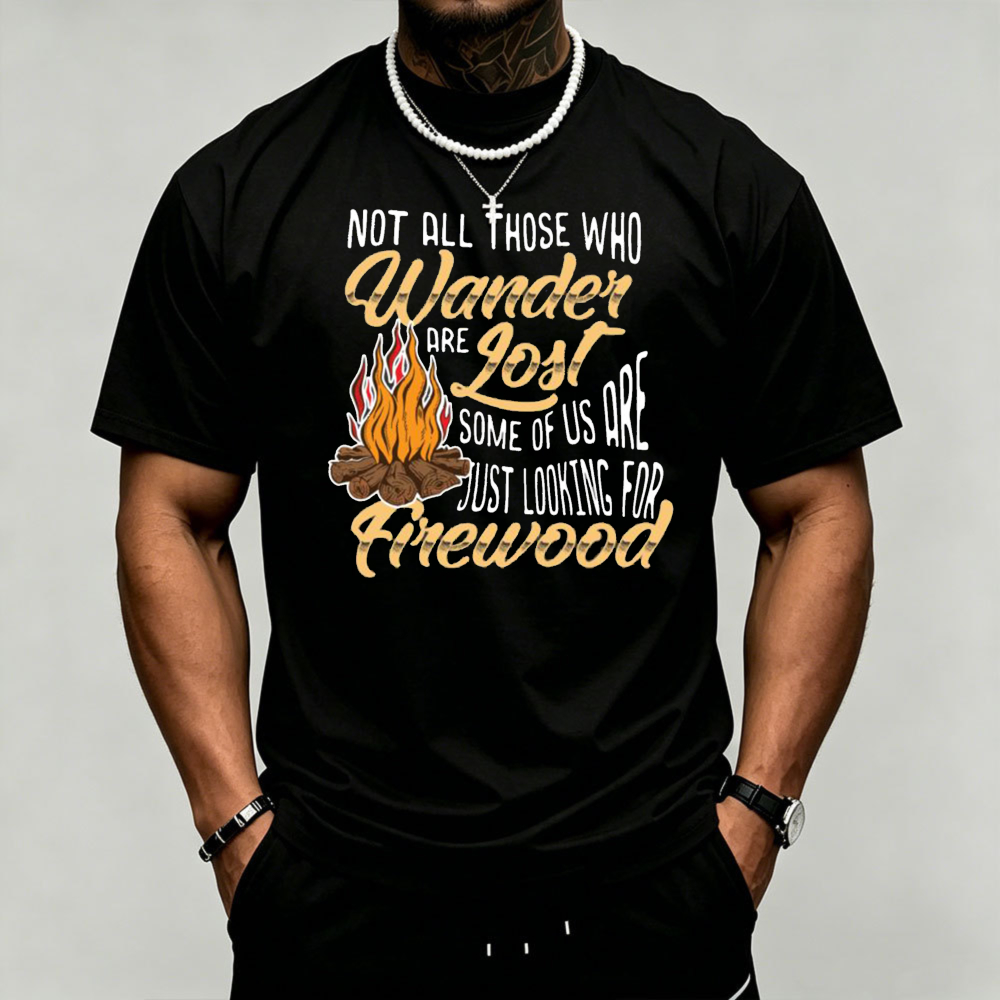 amping Campfire Graphic Men's  - огляд і ціна Outdoor Adventure Quotes Short