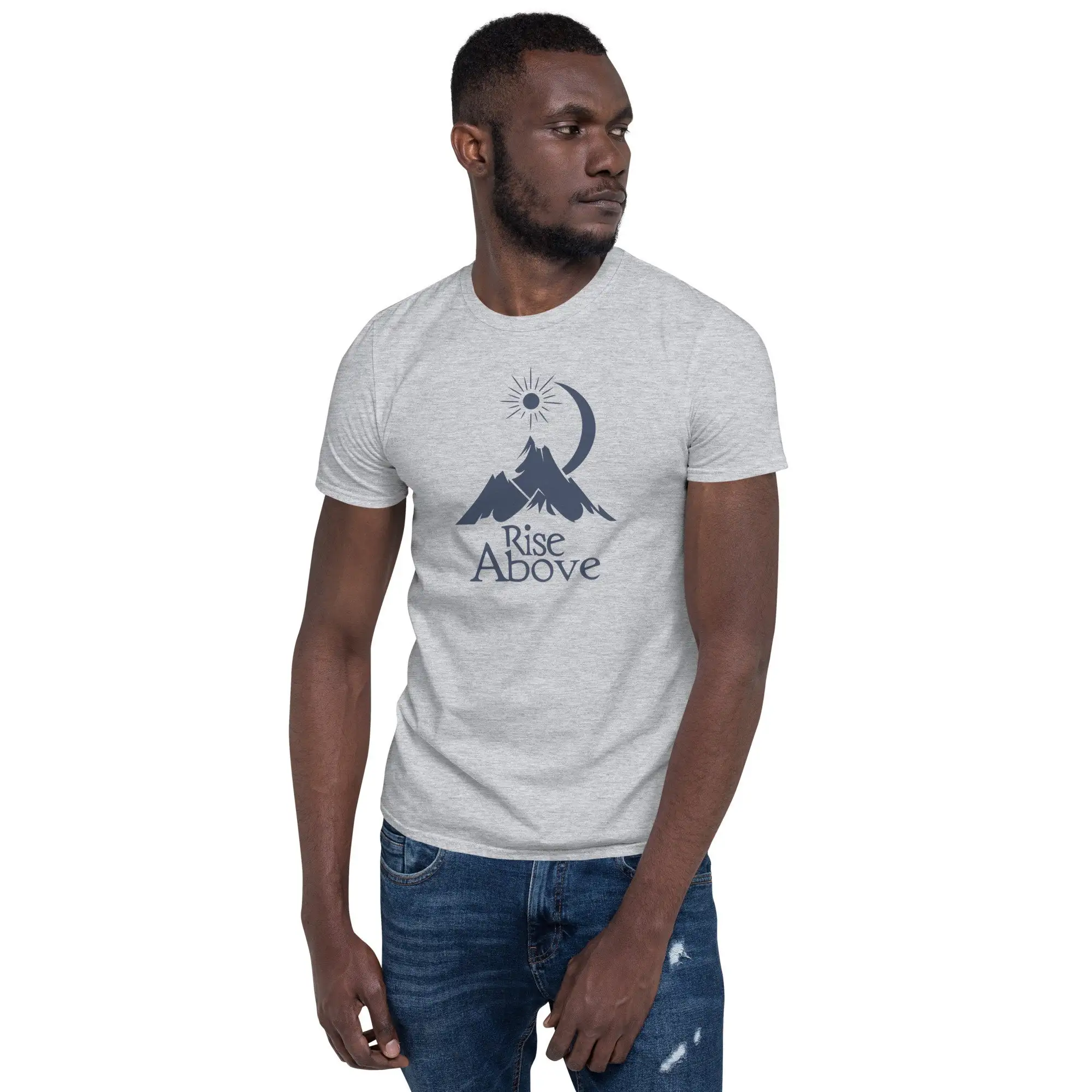 Rise Above Mountain T Shirt In - огляд і ціна Outdoor Adventure Quotes Short