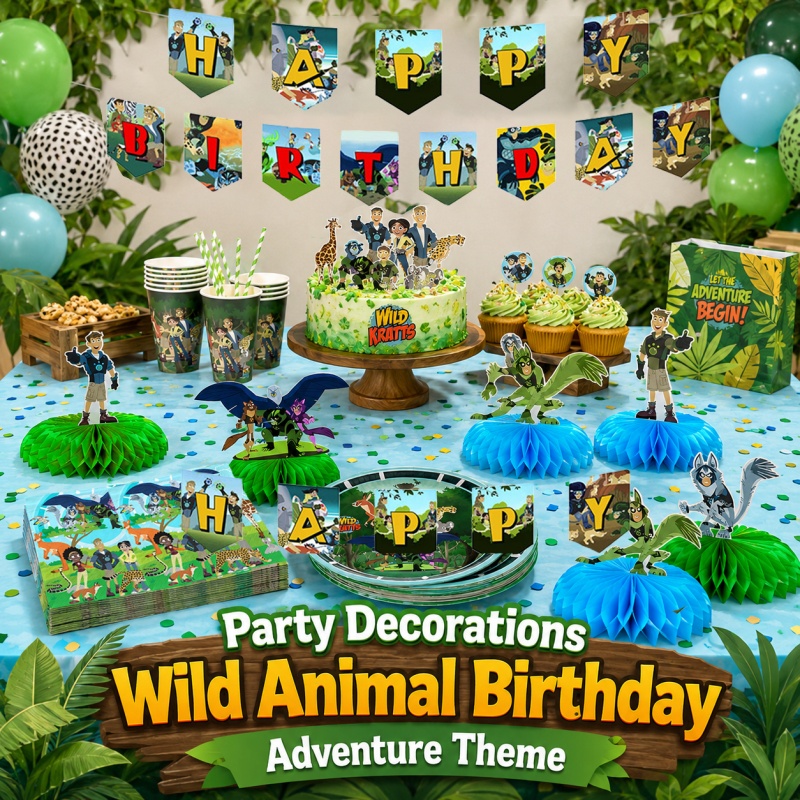 Wild Kratts Birthday Picnic Po - огляд і ціна Outdoor Adventure Birthday Party