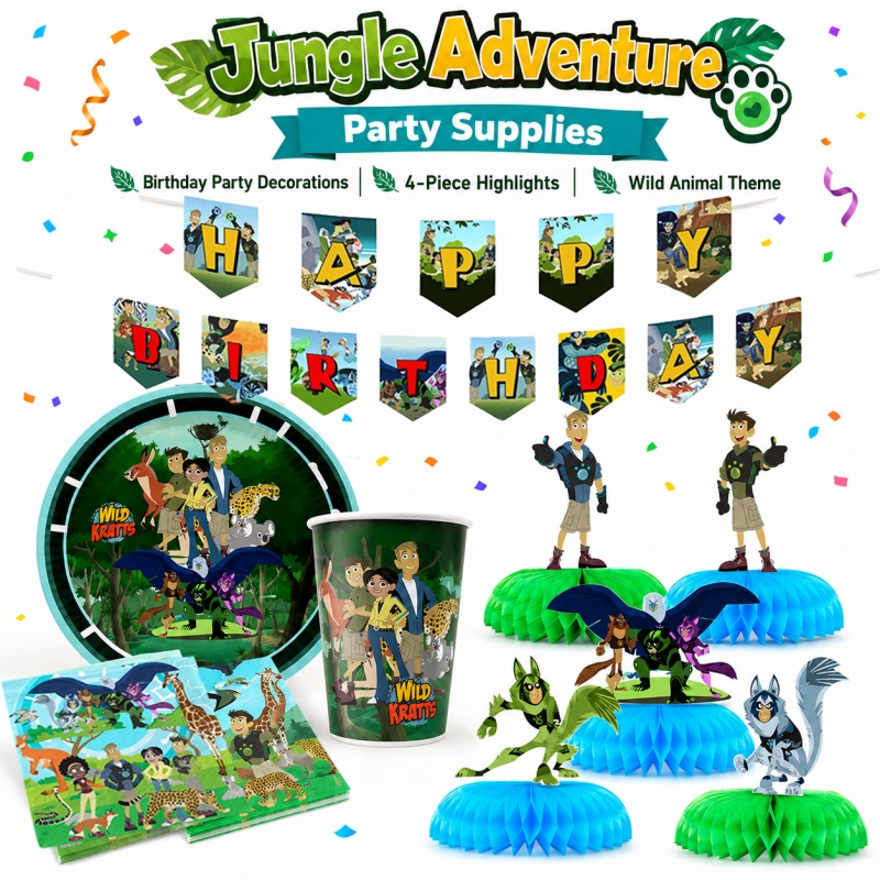 Wild Kratts Birthday Picnic Po - огляд і ціна Outdoor Adventure Birthday Party