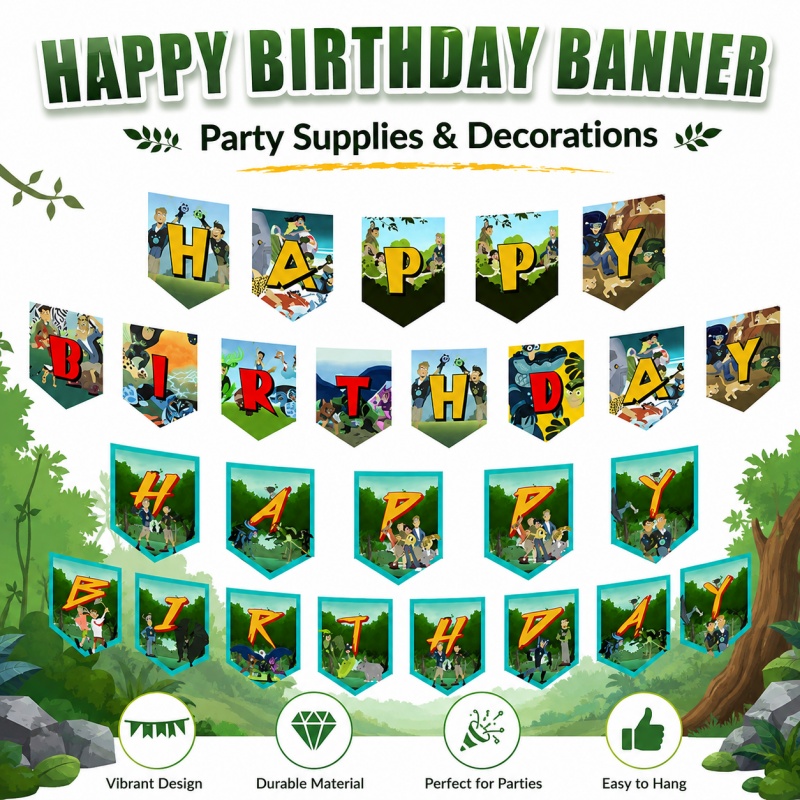 Wild Kratts Birthday Picnic Po - огляд і ціна Outdoor Adventure Birthday Party